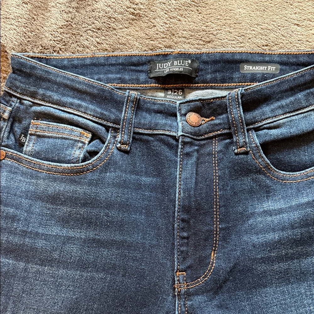 Judy Blue women’s Straight Fit Indigo Jeans